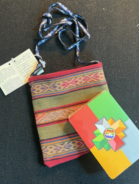 Woven Zip Bag created by Paulina with the Chakana Oracle Card Deck