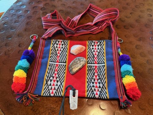 Woven Chacana Shoulder Bag, Shamanic Energy Impression