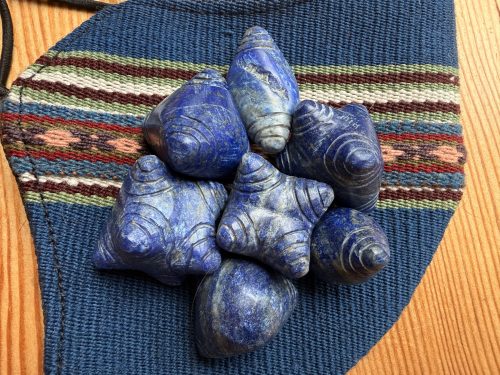 Lapis Chumpi Stone Family in Unique Carrier